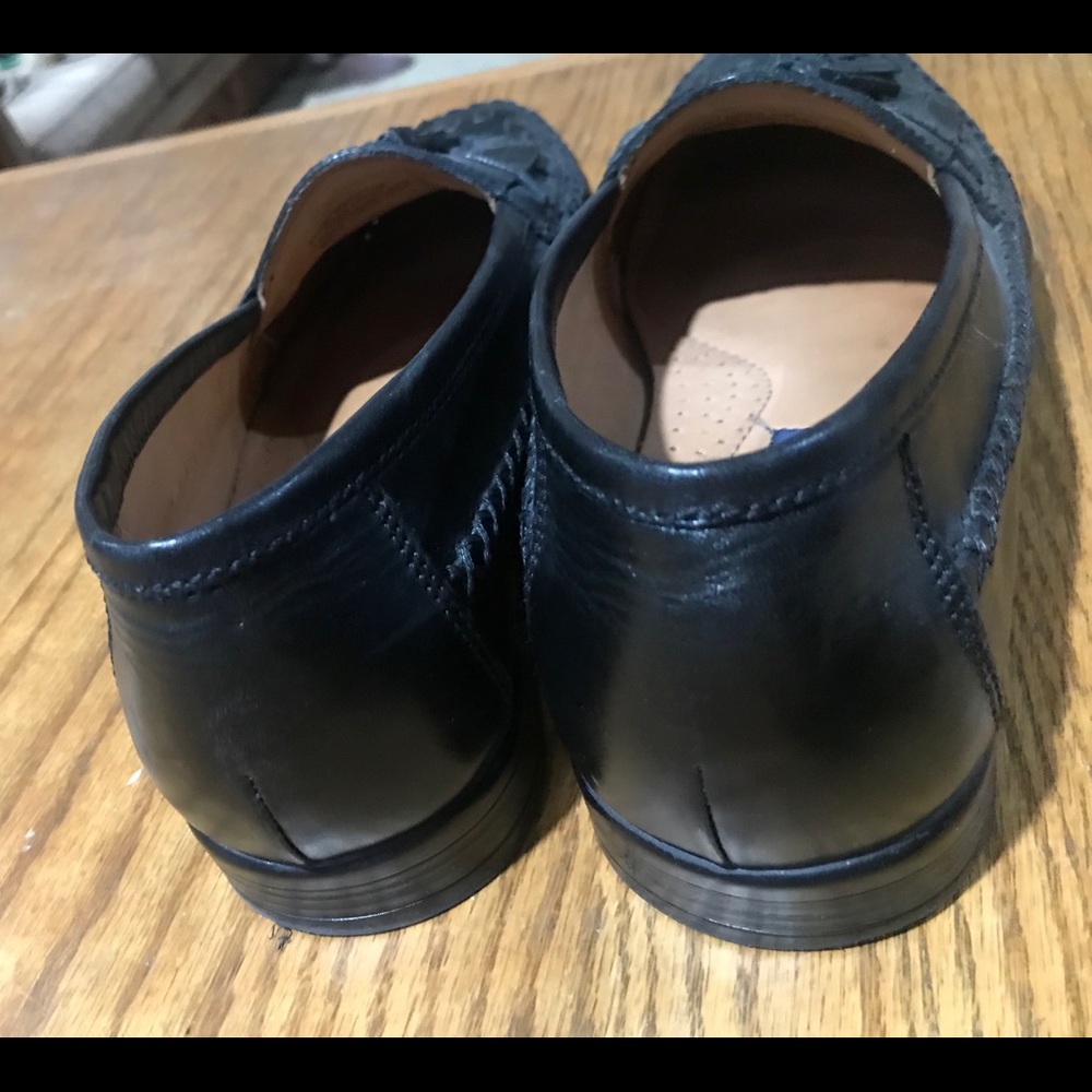 Men’s Shoes Black Loafers Size 10 Georgia Brutini - Picture 6 of 7